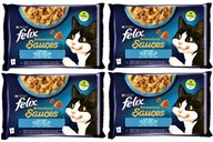 Mokra karma dla kota dorosłego Felix Sensations Sauces Rybne Smaki 4x 340g