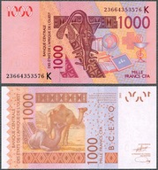 CFA - Senegal - 1000 franków 2023 K * P715K * wielbłąd