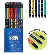 Ołówek z gumką GAME OVER 1 szt