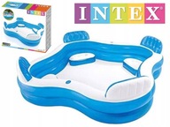CSALÁDI FELFÚJHATÓ KERTI MEDENCE INTEX NAGY PARTY PUMPÁS ÜLŐFELÜLET