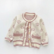 Bluza niemowlęca Śliczny dzianinowy kardigan B196-255