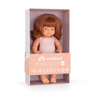 Lalka dziewczynka Europejka Colourful Edition Rude włosy 38cm Miniland Doll
