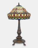 Vitrážová lampa v štýle Tiffany Geometria