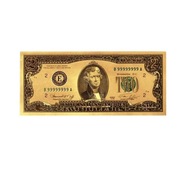 2 Dolary Nowy Kolekcjonerski Pozłacany Banknot