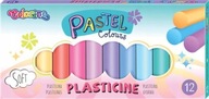 Plastelina szkolna pastelowa COLORINO Kids 12 kol.