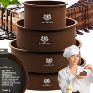 SZILIKON SÜTŐFORMA SZETT KEREK SÜTŐFORMA SÜTŐLEMEZ 4DB