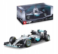 BOLID F1 Mercedes W07 HYBRID Hamilton 1:18 BBURAGO