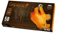 GRIPPAZ Orange Nitrilové rukavice Hrubé 50ks L