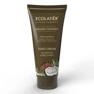 Foot Cream Nutrition & Recovery Organic Coconut, 100 ml Ecolatier