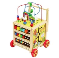 Tlačidlo na učenie chôdze pre deti Vzdelávacia drevená hračka