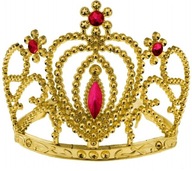 Korona Księżniczki Królewny Diadem z Ozdobnymi Rubinami Strój Karnawałowy
