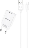 Ładowarka sieciowa USAMS T21 1xUSB lightning biały/white 2,1A Fast Charging