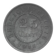 [M11077] Belgium 25 cent 1915