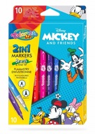 Obojstranné flamastry Colorino Kids 10 farieb Mickey