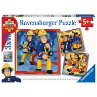 Puzzle Ravensburger Puzzle 49 elementów Puzzle 3x49 Strażak Sam na ratunek!