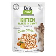 Brit mokra karma dla kociąt Care Cat filety z kurczaka w sosie 85g