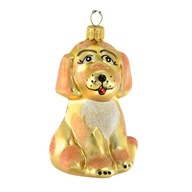 Karácsonyfa gömb Kutya Arany Vörös