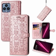 Flipové puzdro Saturcase pre T-Mobile REVVL 6 5G zlaté