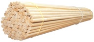 100× Zariadenie na cukrovú vatu AdMaJ Tyčinky okrúhle 38cm 4mm bambus 100ks béžová/hnedá 1 W