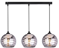 Szklana Lampa Wisząca Sufitowa Żyrandol Plafon LED