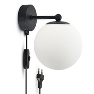 Kinkiet Lampa ścienna Full Globe Glass 561-KPW G9 z Włącznikiem i Wtyczką