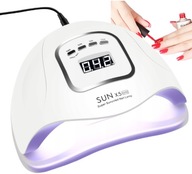 LAMPA DO PAZNOKCI HYBRYD ŻELI LED UV 80W MOCNA MANICURE SUN X5 LCD