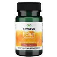 SWANSON Folian Quatrefolic 800 mcg pre tehotné ženy (30 kaps.)