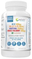 Wish Modulátor Forte 120 kapsúl Biotín Kyselina listová Vitamín B6 B12 B7
