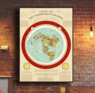 Plaská krajina Mapa sveta Gleason 1892r. Zrekonštruovaná