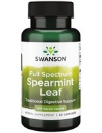Swanson Spearmint Leaf 400mg trávenie mäta 60kap