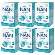 6 x Nestle NAN Optipro 3 Mlieko Modifikované 650 g