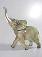 Duża figurka słoń uniesiona trąba porcelana Goebel