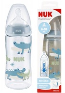 NUK BUTELKA FIRST CHOICE+ ANTYKOLKOWA Z CZUJNIKIEM 360ml KASZKA XL 6-18M