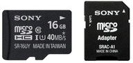 Karta pamięci microSDHC Sony SR-16UXA 16 GB