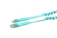USB kábel USB-C pružinový 1.2 m UC-14 AMIO-02531