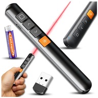 LÉZERMUTATÓ PREZENTÁCIÓKHOZ, ELŐADÓ, PIROS LÉZER, USB, ELEM