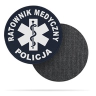 Záchranár POLICAJT reflexný emblém 10cm