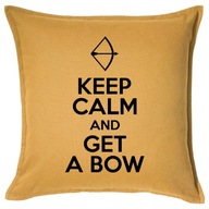 KEEP CALM AND GET A BOW poduszka 50x50 prezent