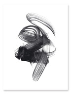 Plagát obrázok, čiernobiely, abstrakcia 50x70 cm B2