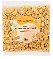 CHIPSY BANANOWE KAWAŁKI SUSZONE 1kg BANANY SUSZONE JAKOŚĆ PREMIUM