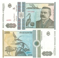 RUMUNIA 200 LEI 1992 P-100 UNC