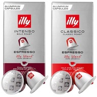 ZESTAW KAPSUŁKI ILLY INTENSO + ILLY CLASSICO 100% ARABICA DO EKSPRESU