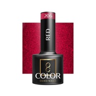 OCHO NAILS Hybridný lak red 206 -5 g