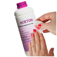 Aceton Kosmetyczny 1000ml Remover Manicure Pedicure Hybrydy