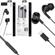 Słuchawki douszne z mikrofonem na USB-C Kruger&Matz C1 czarne (KMPC1-B)