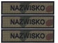 IMIENNIK nazwisko wojskowe na mundur WZ2010 US-21 x 3 szt.