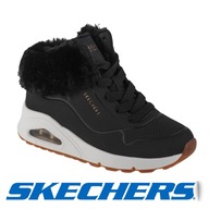 Skechers Detská zimná obuv Uno ZATEPLENÁ PROTIŠMYKOVOU KOŽOU 34