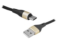 Kabel USB A - USB TYPE-C 2m Przewód Adapter Czarny