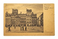 WARSZAWA - KAMIENICE, RYNEK, ROWER l. 30/40