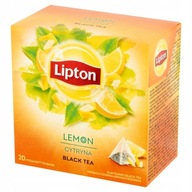 Lipton Herbata Czarna Cytryna Piramidki 20 torebek